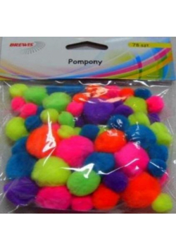 Pompony neonowe 78szt
