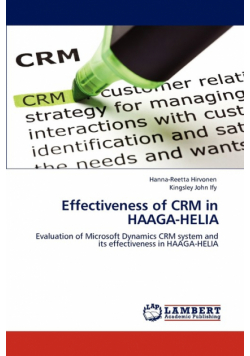 Effectiveness of Crm in Haaga-Helia