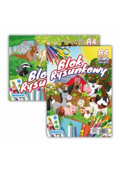 Blok rysunkowy A4/20K 80g biały (10szt)