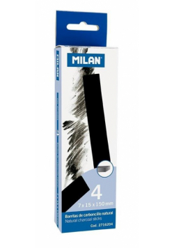 Węgiel naturalny 7x15mm 4szt MILAN