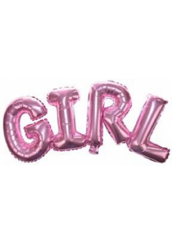 Balon foliowy napis Girl
