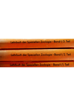 Lehrbuch der speziellen zoologie Wirbellose tiere band Vol 1 do 3