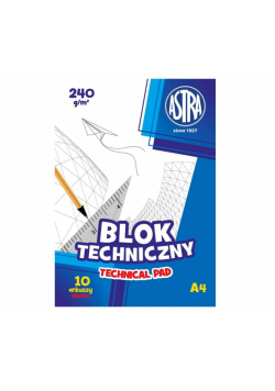 Blok techniczny A4/10K 240g (10szt) ASTRA
