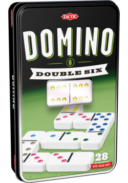 Domino klasyczne szóstkowe (w puszce z oknem)