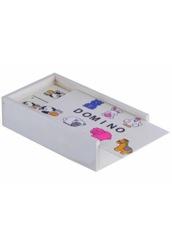 Domino drewniane ze zwierzątkami