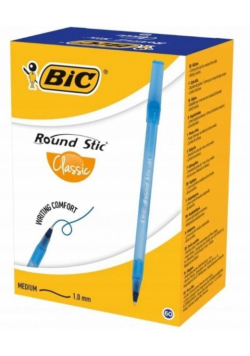 Długopis Round Stick niebieski z kodem (60szt) BIC