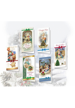 Karnet DL BN z nalepkami, religia (10szt) MIX