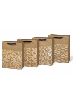 Torebka na prezent L lux kraft 225x335x100