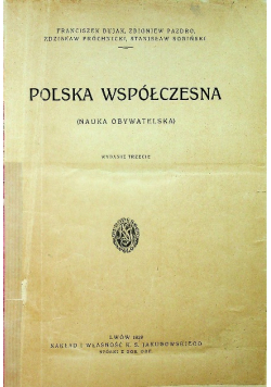 Polska współczesna 1929 r.