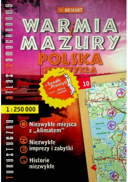 Polska Niezwykła Turystyczny atlas samochodowy Warmia i Mazury