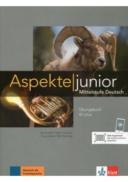 Aspekte junior B1+ Ubungsbuch mit Audios zum Download Nowa