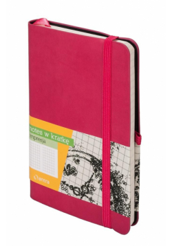 Notes A6 Kratka Impresja Malinowy ANTRA