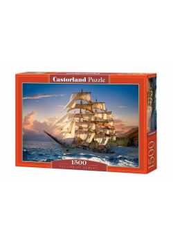Puzzle 1500 Zachód słońca na żaglach CASTOR