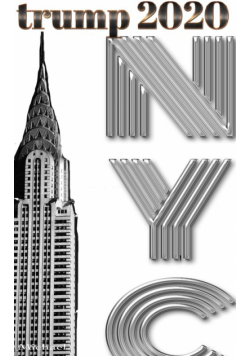 Trump-2020 Chrysler  Building NYC  Sir Michael Huhn designer writing Drawing Journal.