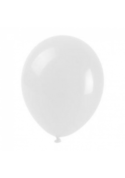 Balony pastelowe białe 25cm 100szt