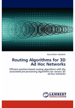 Routing Algorithms for 3D Ad Hoc Networks