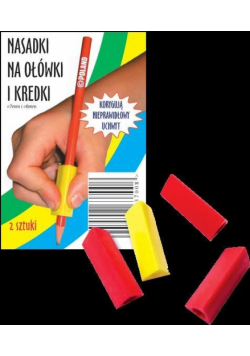 Nasadki trójkątne podłużne na ołówki i kredki 2szt