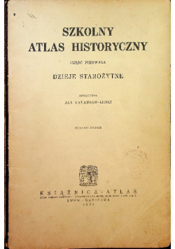 Szkolny atlas historyczny 1932 r.