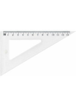 Ekierka szkolna GR-853T 13,5cm/60 transparent GRAN