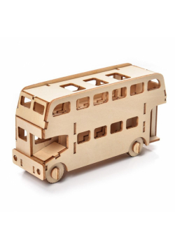 Puzzle drewniane Model 3D Autobus