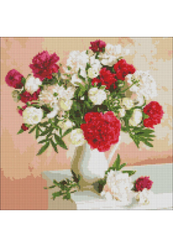 Diamentowa Mozaika - Kwiaty inspiracji 40x40cm