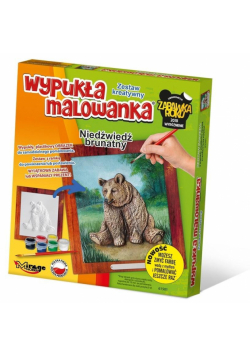 Wypukła malowanka Leśne - Niedźwiedź brunatny