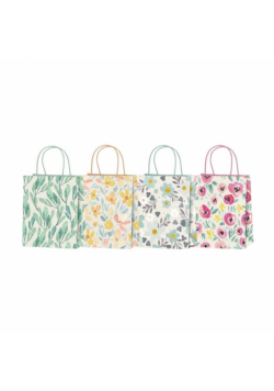 Torba prezentowa 21x25 pastelowe kwiaty mix