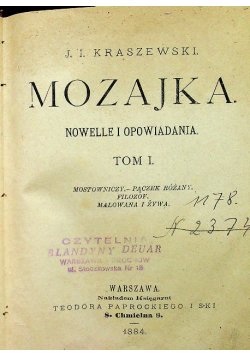 Mozajka nowele i opowiadania 1884 r.