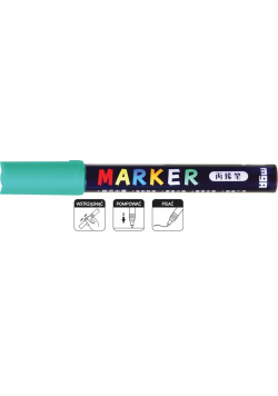 Marker akrylowy 1-2mm zielony niebieski (6szt) M&G