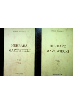 Herbarz Mazowiecki tom I część II i III