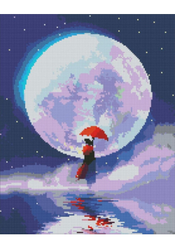 Diamentowa mozaika - Światło Księżyca 40x50cm