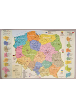 Podkładka mapa administracyjna Polski