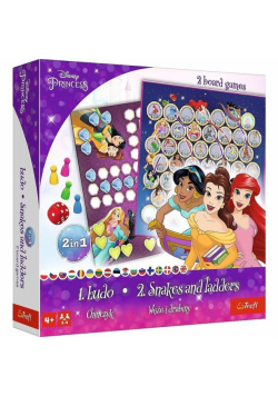 Disney Princess 2w1 Chińczyk -Węże i drabiny TREFL