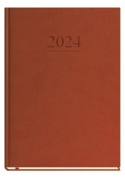 Terminarz 2024 A4 tygodniowy uniwersalny brązowy