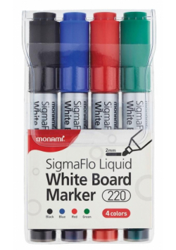 Marker suchościeralny mix kol. 4 szt MONAMI