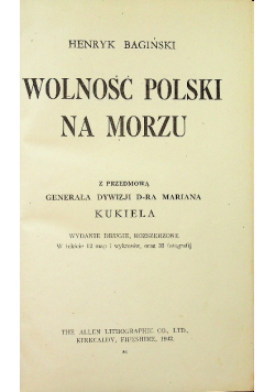 Wolność Polski na morzu 1942 r.