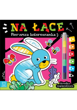 Pierwsza kolorowanka Na łące Kredka segmentowa