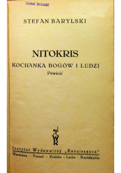 Nitokris Kochanka Bogów i Ludzi 1930 r.