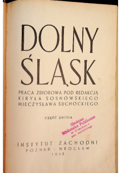 Dolny Śląsk Część II 1948 r.