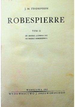 Robespierre Tom II 1937 r.