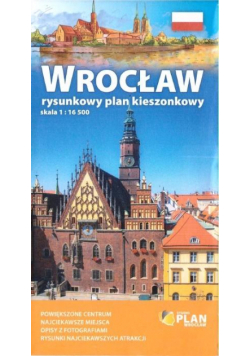 Plan kieszonkowy rys.-Wrocław 1:16 500 w.2019