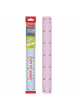 Linijka Study niełamliwa 30cm mix MAPED