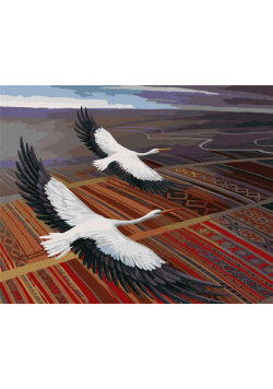 Malowanie po numerach - Nad ojczyzną 40x50cm