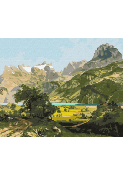 Malowanie po numerach - Magiczny krajobraz 40x50cm