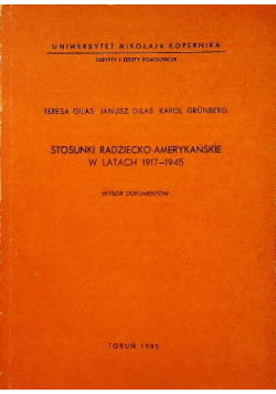 Stosunki Radziecko-Amerykańskie W Latach 1917-1945