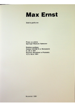 Ernst Dzieła graficzne