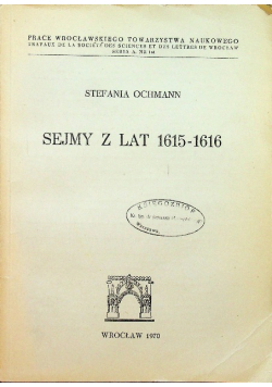 Sejmy z lat 1615 - 1616
