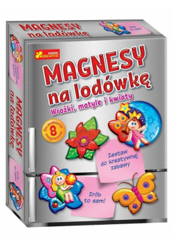 Magnesy na lodówkę - Wróżki motyle i kwiaty