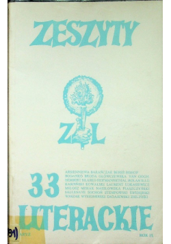 Zeszyty literackie 33 rok IX