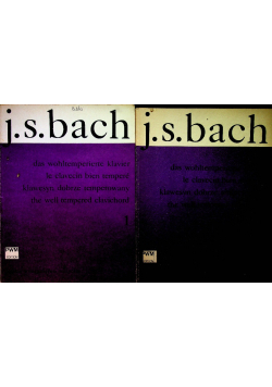 Bach klawesyn dobrze temperowany 2 częśći